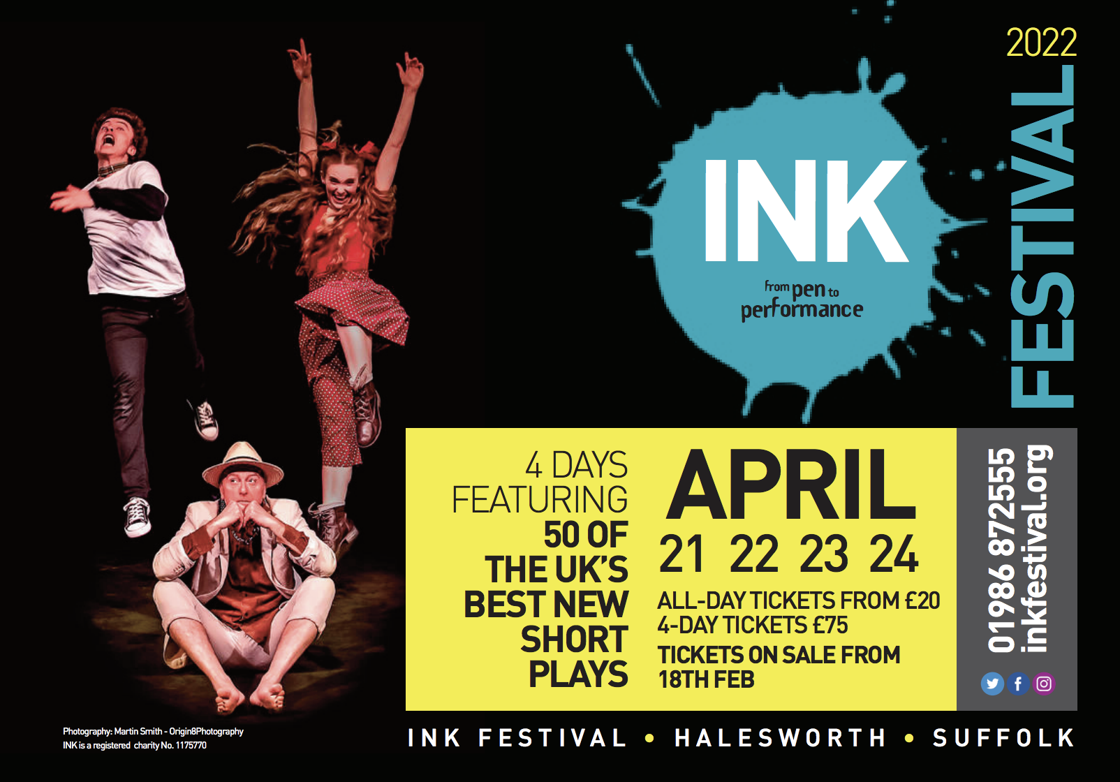 INK FESTIVAL RETURNS  21-24th APRIL