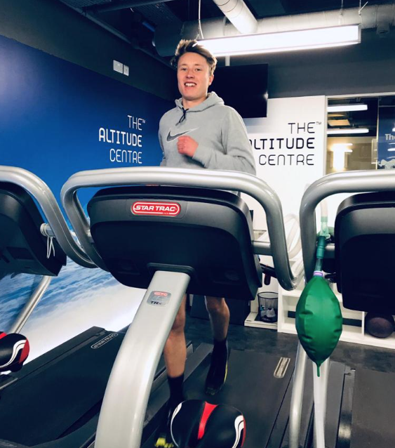 Chris Jackson in training
